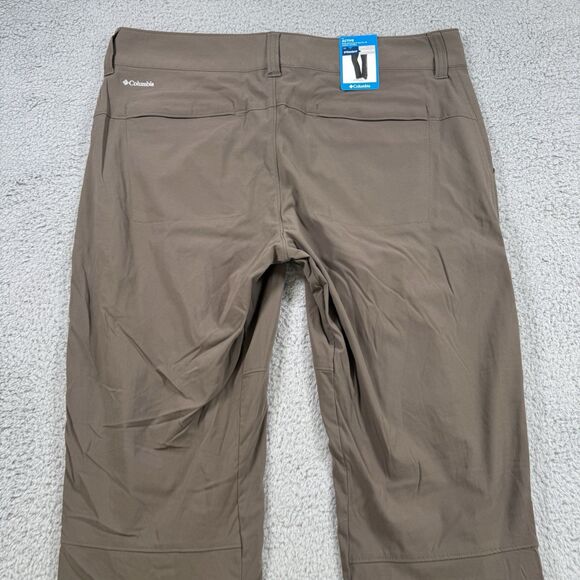S Columbia Pants Womens 12 Brown Saturday Trail Stretch Omni-Shield NWT - Picture 10 of 13